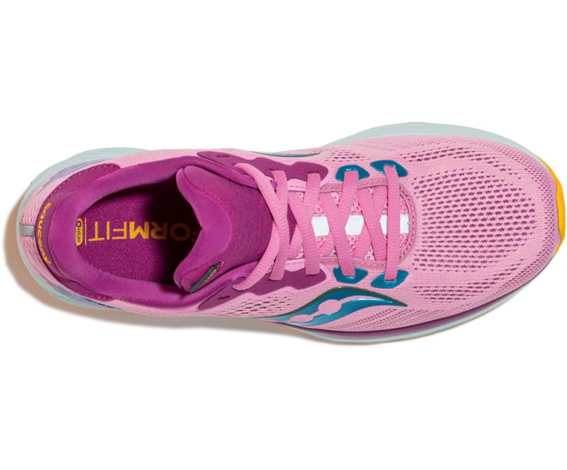 Saucony Ride 14 Women's Running Shoes Pink / Purple | Canada 191OKIR